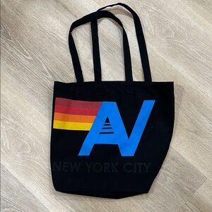 Black New York City Tote Bag